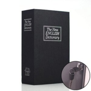 Simulation Book Shape Fuse Box With Lock Exquisite Dictionary Books Safe Box Practical Car Storage Box