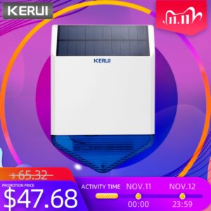Solar Panel Solar Siren SJ1 for G19 G18 W18 8218G W1 GSM Alarm System Security with Flashing Response Sound Waterproof Outdoor
