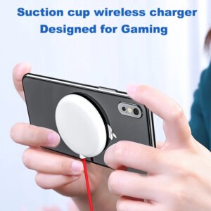 Spider Suction Cup Wireless Charger For iPhone XR XS Portable Fast Wireless charging Pad For Samsung Absorption Wireless Charger