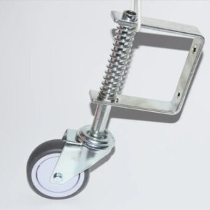 Spring Loaded Gate Jockey Wheel Swivel Castor 3" Diameter up to 50kg gate support wheel