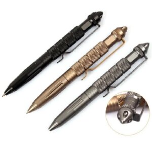 Tactical Pen Multipurpose Tool Self Defense Pen Glass Breaker Aluminum Alloy EDC Outdoor Survival Tool Writing Ballpoint Pen
