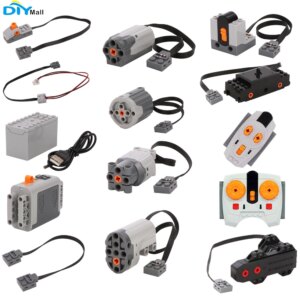 Technic Parts For Legoeds Lego Building Blocks Servo Motor Battery Box 2.4G Infrared Remote Control Receiver PF Model Sets