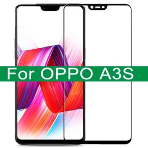 Tempered Glass On For OPPO A3S Protective Glass For OPPO A5S A5 A9 Full Cover Screen Protector For OPPO A 3S 5S Protective Film