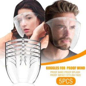 Transparent Goggles Face Shield Helmet Durable Protect Safety Mask Helmet MTB Bike Glasses Goggles Dropshipping