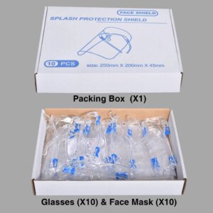 Transparent Protective Face Mask 2020 Kitchen Anti-fog Anti-oil Protect Eyes Clear Face Cover Oil-proof Transparent Mask