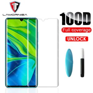 UV Full Tempered Glass For Xiaomi Mi CC9 Pro Note 10 Liquid Glue Screen Protector For Xiomi Note 10 Mi CC 9 Redmi Note 8 8T Pro