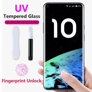 UV Liquid Curved Tempered Glass For Xiaomi Mi 10 Full Cover Screen Protectors For Xiaomi Mi Note 10 Pro Note10 Protective Glass