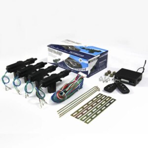 Universal Door Lock Keyless Entry System Remote Central Control Locking Kit with Trunk Release Button Locking Car Alarm System