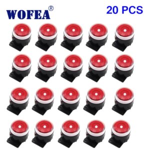 WOFEA 120db 20 Pieces Wired Mini Sound Alarm Siren Horn for Alarm System