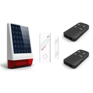 Waterproof Outdoor Solar Powered 433MHz Wireless Strobe Light Siren for Home Security Burglar Alarm System