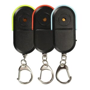 Whistle Sound LED Light Anti-Lost Alarm Key Finder Locator Keychain Device DQ-Drop