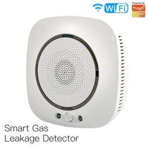 WiFi Smart Gas Leakage Fire Security Detector Gas Combustible Alarm Sensor Smart Life Tuya App Control Home Security System US P