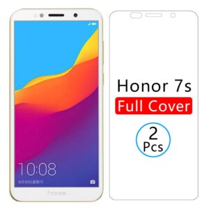 protective glass on honor 7s screen protector tempered glas for huawei honor7s honer 7 s s7 5.45 huawey huwei hawei huawi onor