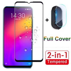 2 In 1 Full Cover Tempered Glass For Meizu Note 9 6.2" Protective Camera Lens Film Note9 Meizu9 Note 6.2 Inch Screen Protector