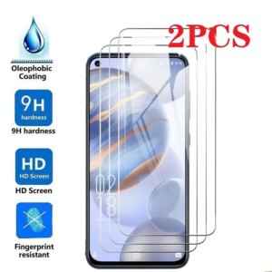 2PCS FOR Oukitel C21 Tempered Glass Protective FOR Oukitel C21 6.4" Screen Protector Glass Film phone Cover