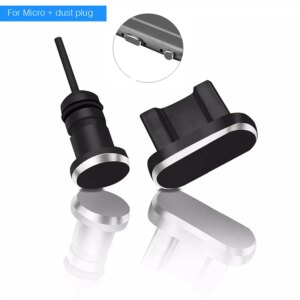 2PCS Micro Usb Phone Charging Port + 3.5mm Earphone Jack Micro Usb Anti Dust Plug For Xiaomi For Huawei Retrieve Card pin 3 in 1