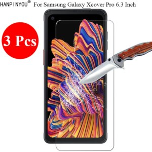 3 Pcs/Lot New 9H 2.5D Tempered Glass Screen Protector For Samsung Galaxy Xcover Pro G715F 6.3" Protective Film + Clean Tools