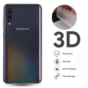 3D Curved Transparent Carbon Fiber Sticker Film For Samsung Galaxy A71 A51 A31 A50 Premium Back Full Coverage Screen Protector
