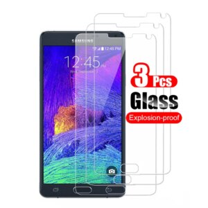 3Pcs Tempered Glass For Samsung Galaxy Note 4 Screen Protector Guard Protective Film On For Samsung Note4 N9100 Glass Shield
