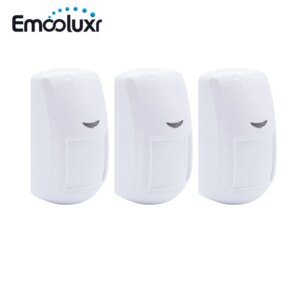 3pcs 433MHz Motion Sensor Alarm Detector Work with Wireless House Burglar Alarm Security Systems
