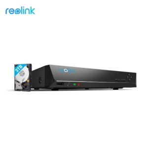 [4K NVR] Reolink 16ch DVR 4MP 5MP 4K PoE Network Video Recorder with 3TB HDD For Reolink HD IP Cameras RLN16-410