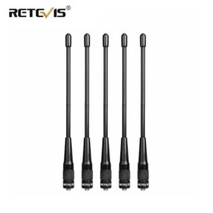 5pcs Retevis RHD-701 High Gain Antenna SMA-F Female Antenan VHF UHF For Baofeng UV5R 888S BF-888S Retevis H777 RT5R RT5 RT6 RT7