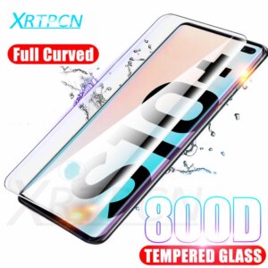 800D Full Curved Tempered Glass on the For Samsung Galaxy S10 S8 S9 Plus S10e Note 8 9 10 Pro Screen Protector Glass Film Case