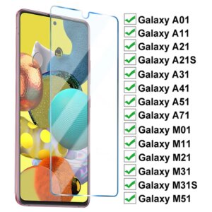 999D Protective Glass On For Samsung Galaxy A01 A11 A21 A31 A41 A51 A71 Tempered Screen Protector M01 M11 M21 M31 M51 Glass Film