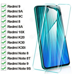 9H hardness Tempered Glass For Xiaomi Redmi 9 9A 9C 8 8A 10X K20 K30 Pro K30i Screen Protector On Redmi Note 8T 9S 7 8 9 Pro Max