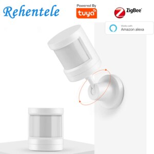 Alexa Echo Tuya Battery Powered Smart Wireless WIFI PIR Motion Sensor Detector Home Alarm System ZigBee PIR Sensor