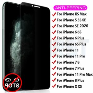 Antispy Tempered Glass For iphone X XR XS 11 Pro Max Protective Glass Film iphone 6 6S 8 7 Plus 5 5S SE Privacy Screen Protector