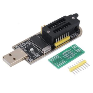 Black & Yellow 25 SPI Series 24 EEPROM CH341A BIOS Writer Routing LCD Flash USB Programmer Easy Convenient Operation