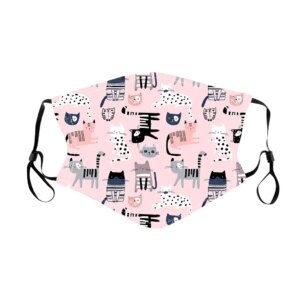 Cartoon Print Children Mask Reusable Mouth Mask Breathable Mouth Caps Washable Face Mask for Kids Protective Facial Mask masques