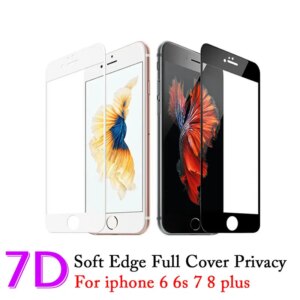 Curved Edge Full Cover Screen Protector For iPhone 7 6S 8 Tempered Glass On The For iPhone 6 s 7 8 Plus X Protective Glass Film