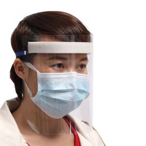 Full Face Protection Shield Screen Windproof Dustproof Face Guard Transparent Screen Color Random
