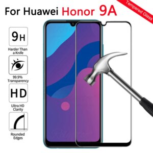 Full cover tempered glass For Huawei Honor 9A Screen Protector on honor9 a a9 honor9a moa-lx9n Protective Film display Glas 9H