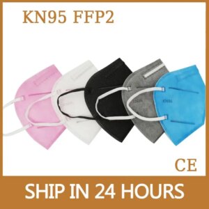 KN95 FFP2 Mask Respirator ffp3 Face Masks 5 Layer Multicolor Protection Mascarillas Anti-dust Black/Gray/Pink/Blue In Stock