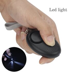 Women Self-Defense 130 DB Decibels with LED Light Safety Key Chain Pedant Portable High Brightness LED Light Safety Key Chain