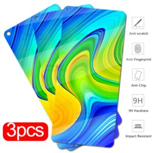 redmi note 9 Glass 3pcs protective glass For xiaomi redmi note 9 s 9s readmi note9 s note9s screen protector tempered glas Film